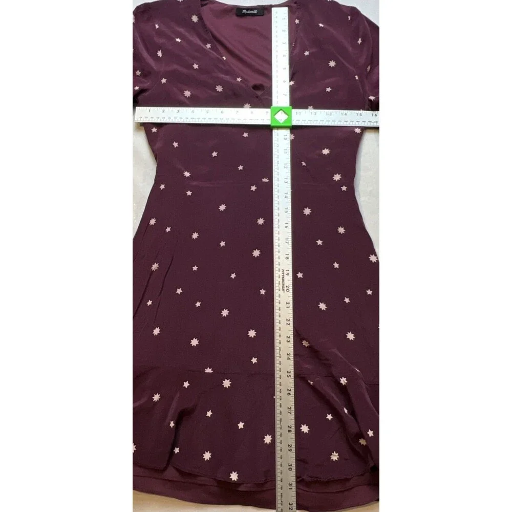 Madewell 100% Silk Dress Side Zipper Women’s Small - Picture 4 of 5